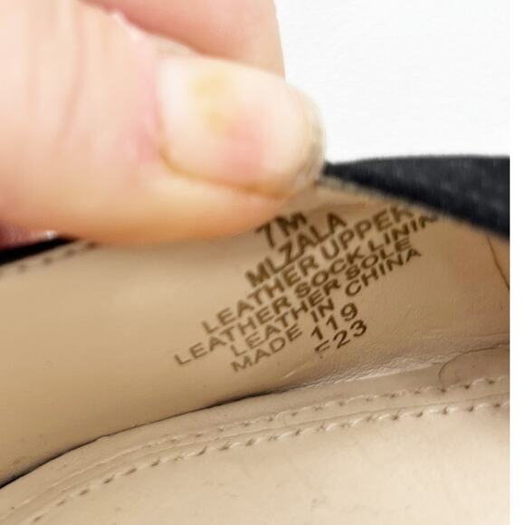 Marc Fisher Zala Pointed Toe Suede Block Heel Pumps Black 7 - Picture 5 of 9